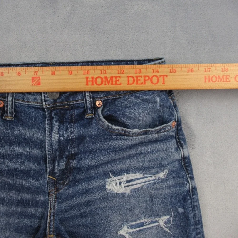 American Eagle Athletic Skinny Jeans Mens 29x30 Blue Distressed Airflex 3552